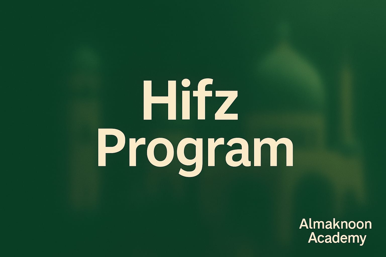Online Hifz Quran memorization course